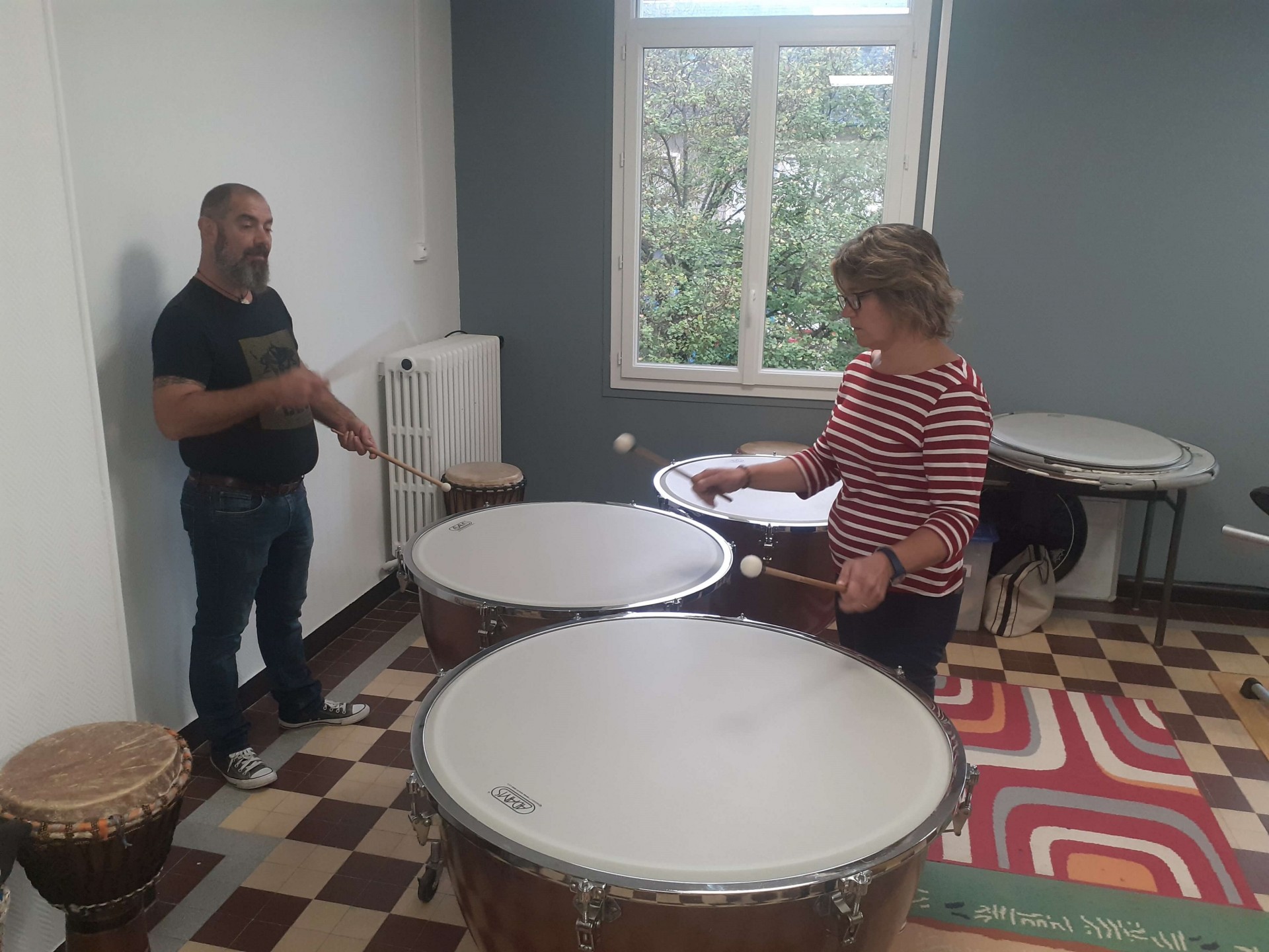 Cours de timbales Carole