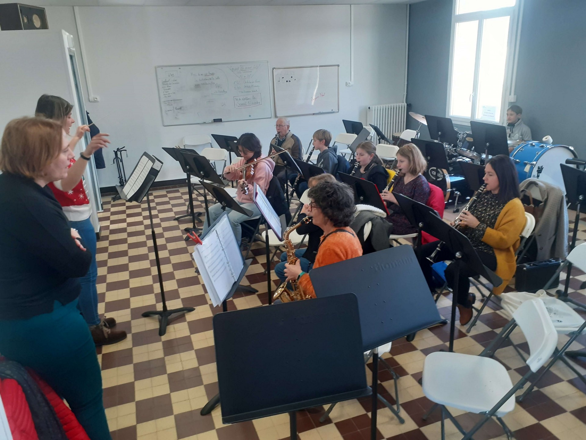 Répétition orchestre des élèves décembre 2022