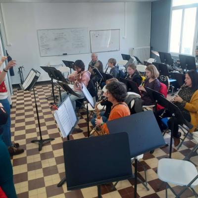 Répétition orchestre des élèves décembre 2022
